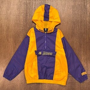 Vintage NBA Los Angeles Lakers Hooded Windbreaker Small